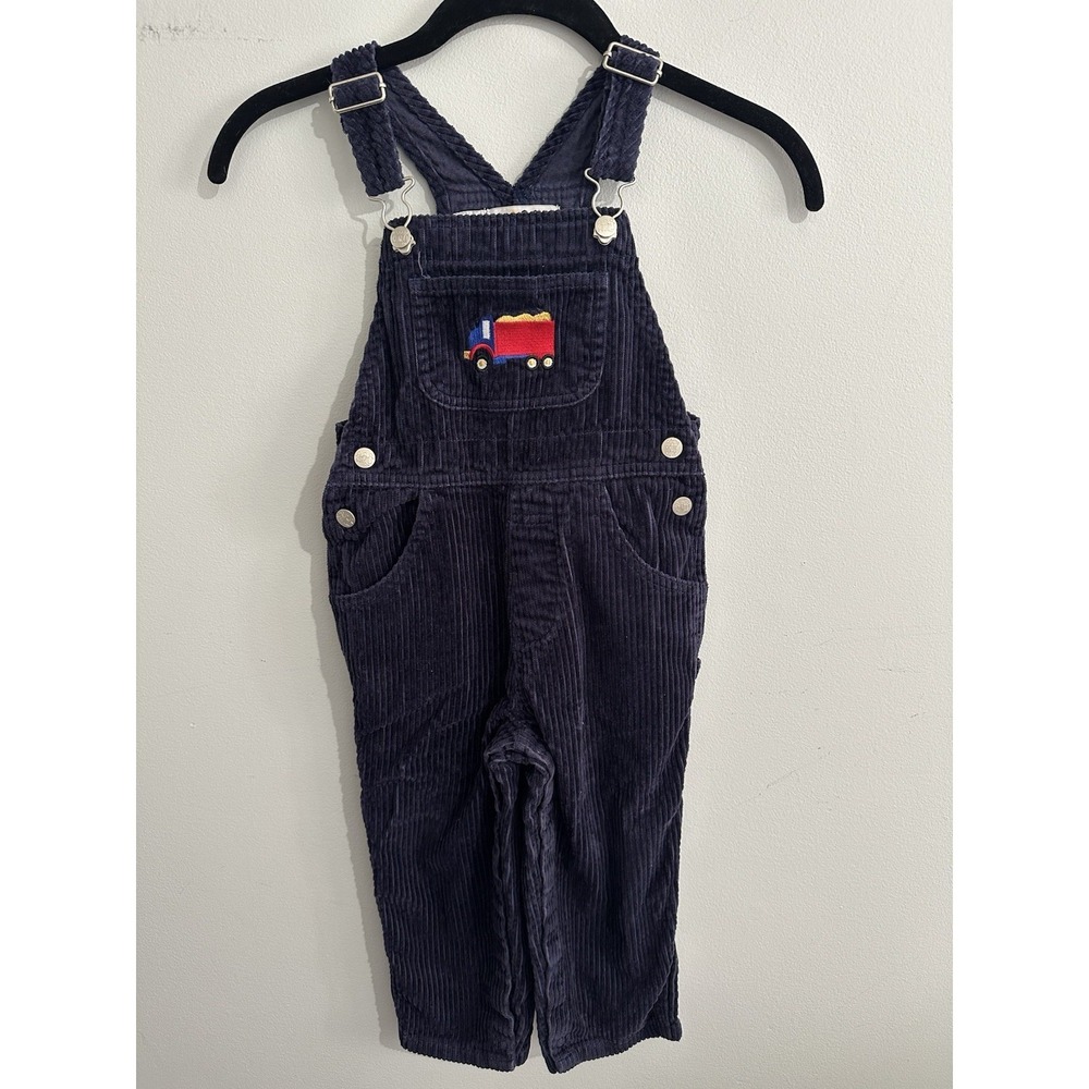 Vintage Save The Children Overalls Size 4T Blue Corduroy One Piece Kids Rare!
